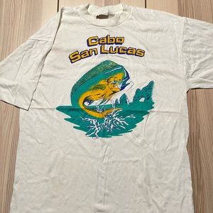 Vintage Cabo‎ San Lucas Mahi Mahi Fishing SS Shirt